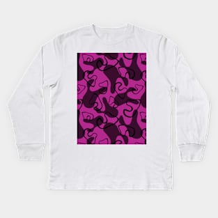 lines and shapes Kids Long Sleeve T-Shirt